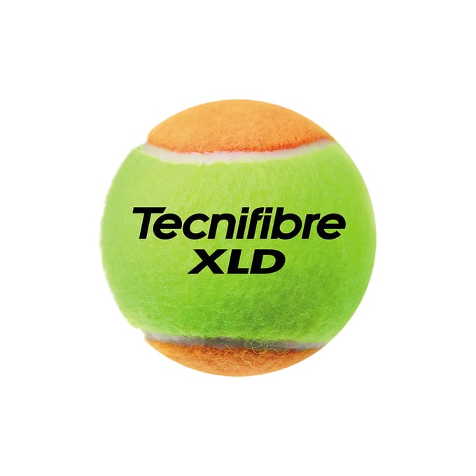 Tecnifibre XLD Bicolor Tennisballen Geel/Oranje – Drukloos – 72 Stuks