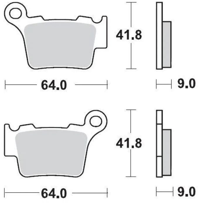 Moto-master Bmw 094422 Gesinterde Remblokken Zwart