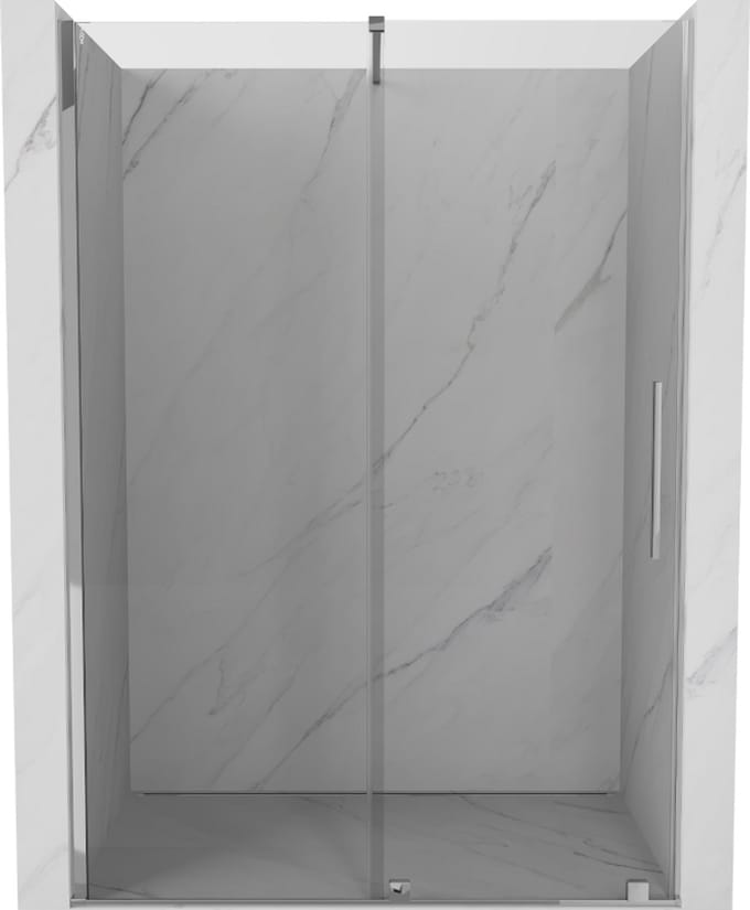 Mexen Velar schuifdouchedeur 140 , transparant, chroom - 871-140-000-01-01