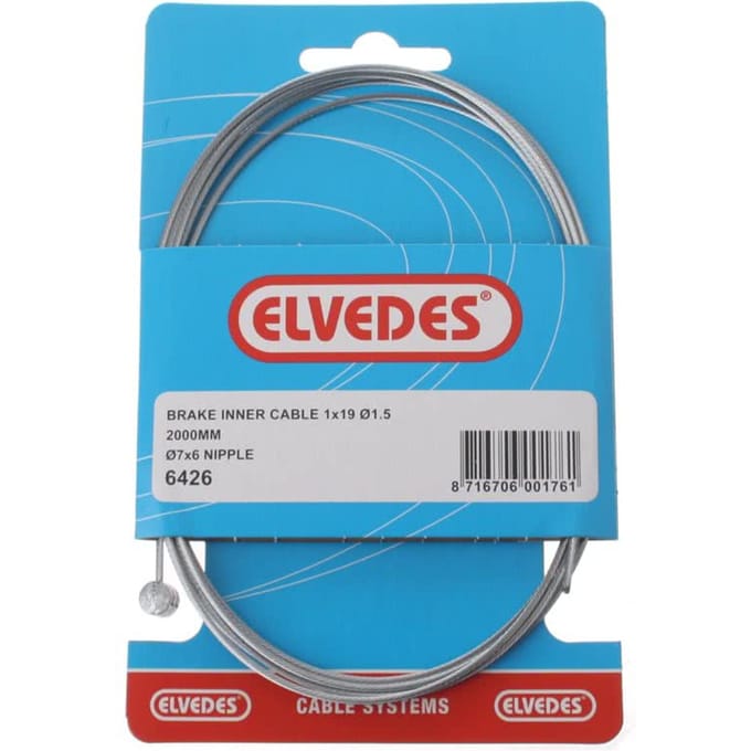 Elvedes Binnenremkabel Achter 6426 Tonnippel 2000 Mm Zilver