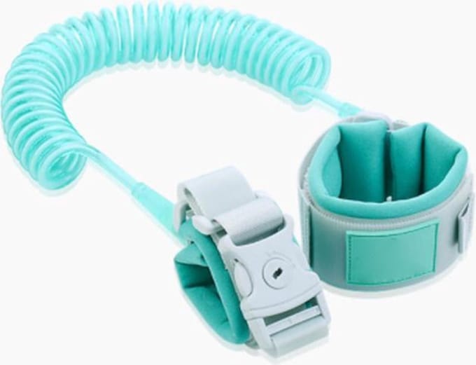 DW4Trading Peuter Veiligheidspolsband - Lengte 150 cm - Mintgroen