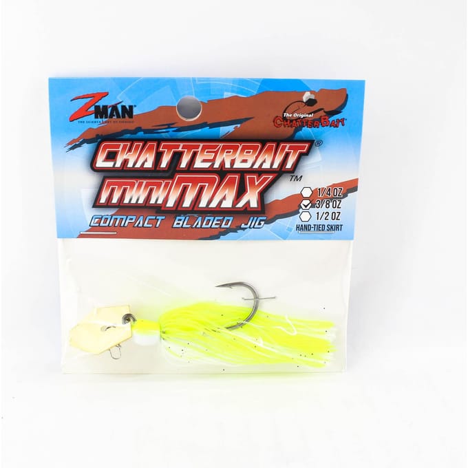 Zman Chatterbait Mini Max Zinkend Kunstaas 3/8 Oz Grafiek/Wit (8880) brown