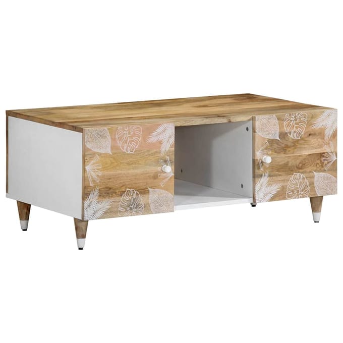 vidaXL - Salontafel - 100x54x40 - cm - massief - mangohout