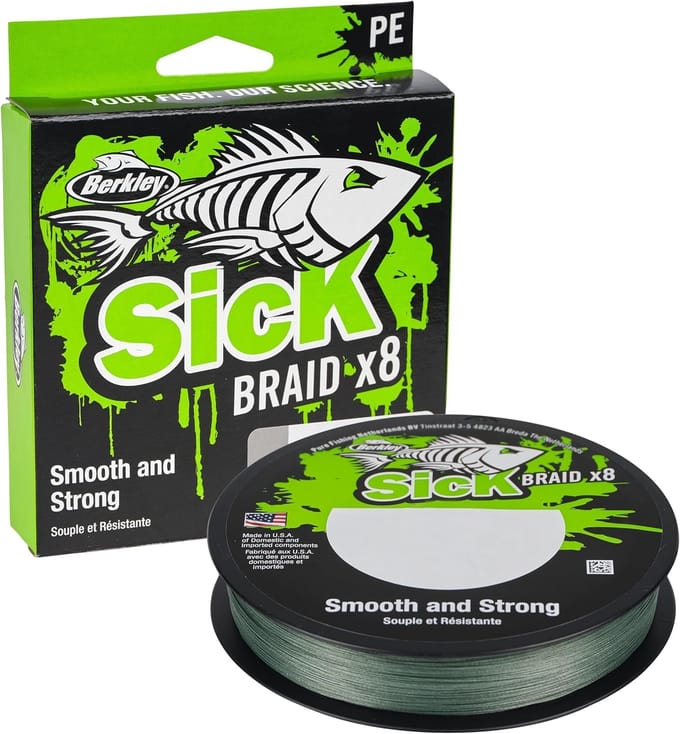 Berkley Sick Braid Vislijn 150m - Zwart/Groen