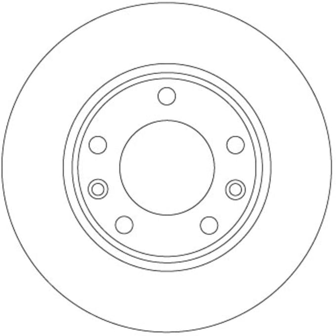 Remschijf TRW DF6910 achter, volledig, 1 Stuk