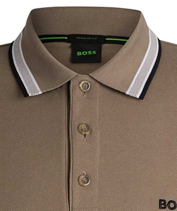 Boss Paddy Poloshirt Licht Pastelgroen