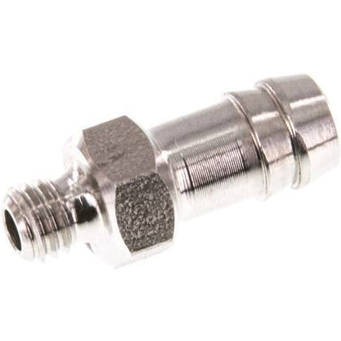 M5 Buitendraad x 6mm RVS Slangpilaar 40 Bar