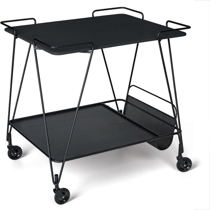 Gubi - Matégot trolley - midnight black - zwart