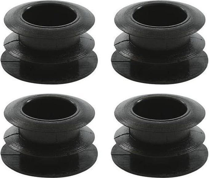 ProPlus Onderdoppen - Kunststof - Ø 25 mm - Zwart - Set van 4