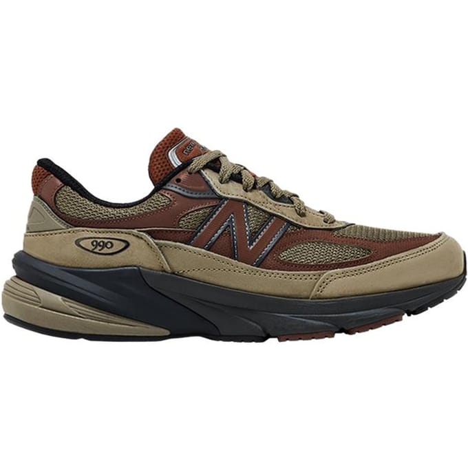 New Balance 990v6 MiUSA Donker Camo Rijk Eiken 42.5 gray