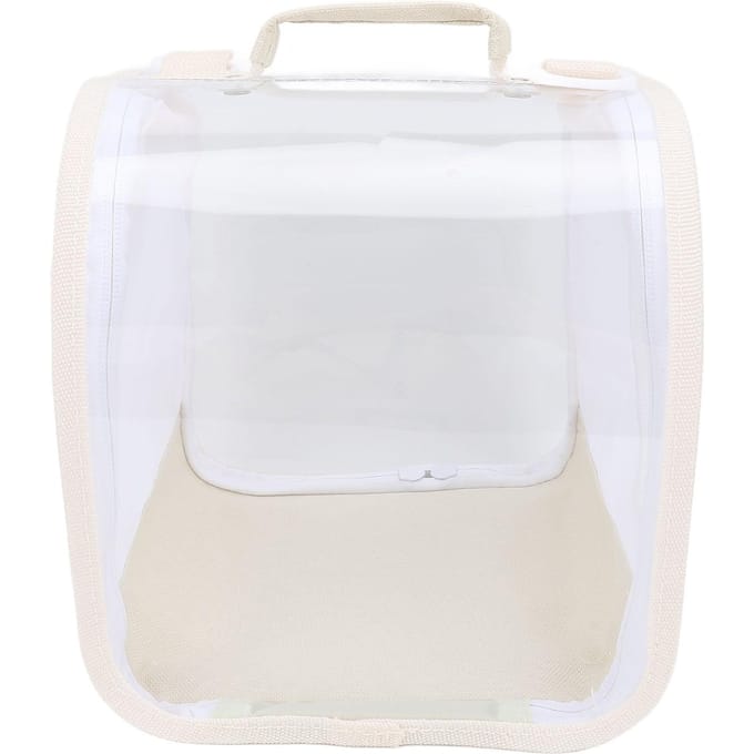 Cage d'observation transparente en maille multifonctionnelle portable pliante pour petits animaux terrarium beige white