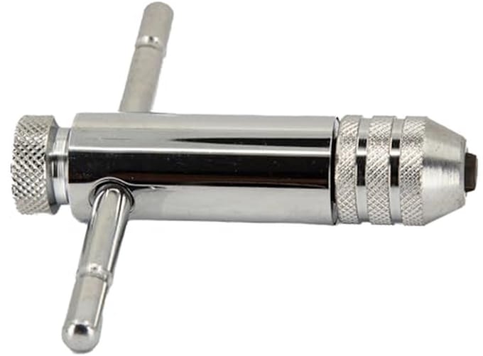 T-greep windijzer 2/66 cm – 1/5,1 cm, effen en ratelmechanisme