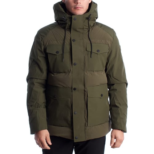 Heren Gewatteerde Parka Jas met Capuchon US40127016