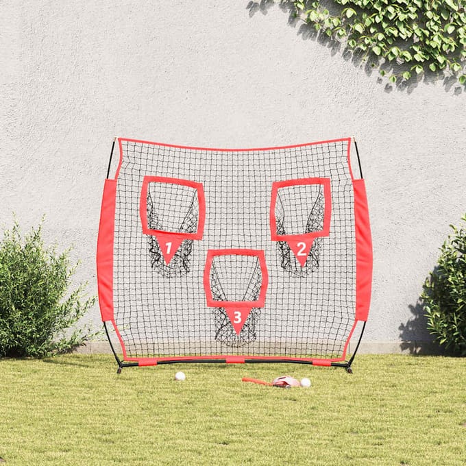 vidaXL - Honkbaloefennet - Zwart - 214,5 - x - 89,5 - x - 181 - cm - Polyester