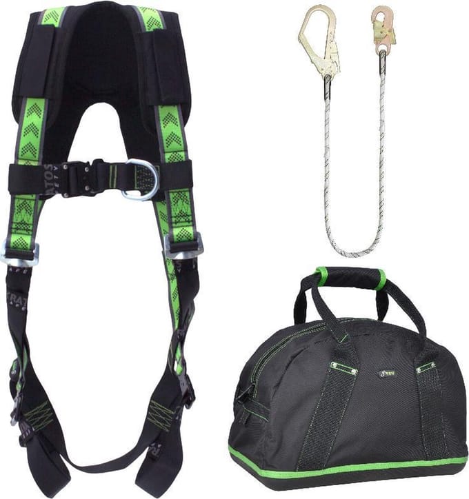 Kratos Complete set valbeveiliging Standaard-Plus - Weerhoudingslijn 1,5mtr - Maat S-L