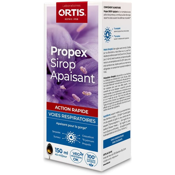 Ortis Propex Luchtwegen Verzachtende Siroop 150ML