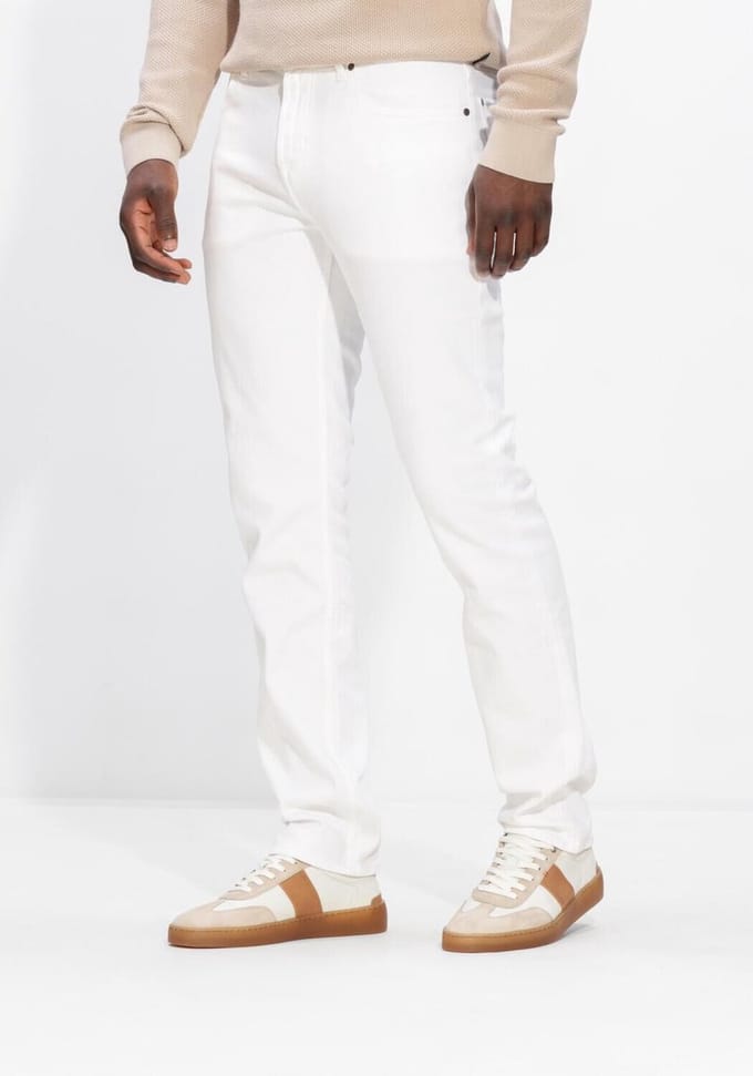7 For All Mankind Slimmy Jeans Heren - Broek - Wit - Maat 34