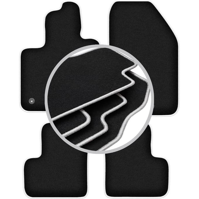 CARLUX-SILVER automatten voor: Fiat 500X crossover (2014-2018)