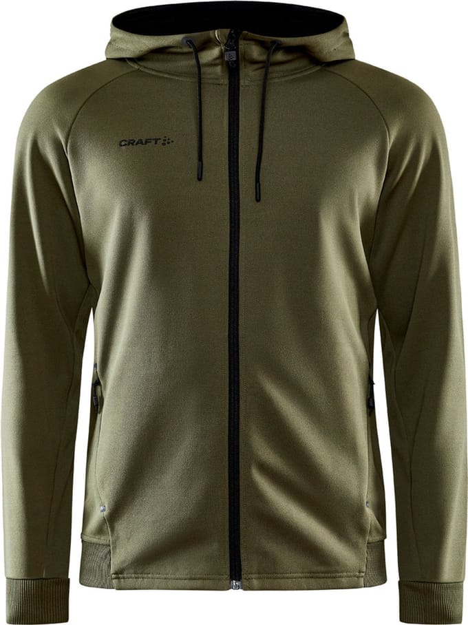 Craft Unify Jas Met Kap Heren - Khaki | Maat: S