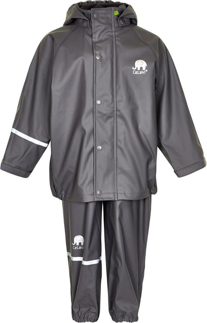 CeLavi Regenpak kinderen - Grijs - maat 90 (86-98cm)