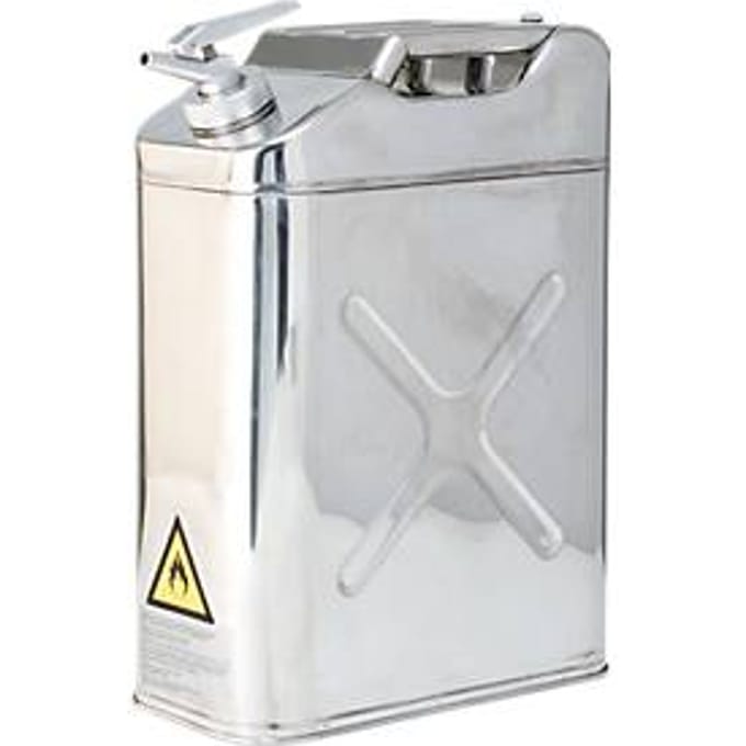 Doseer jerrycan, van rvs, 20 l