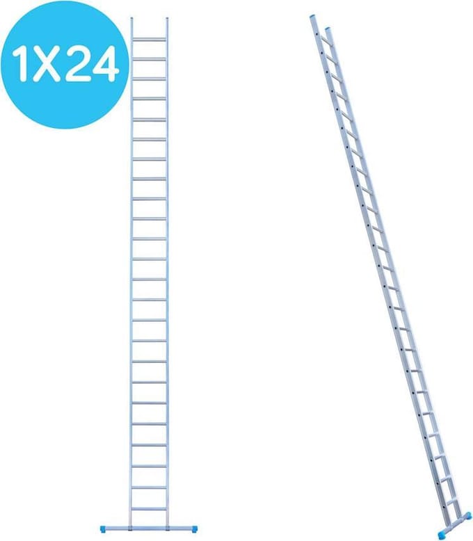 Eurostairs Ladder enkel recht 1x24 sporten