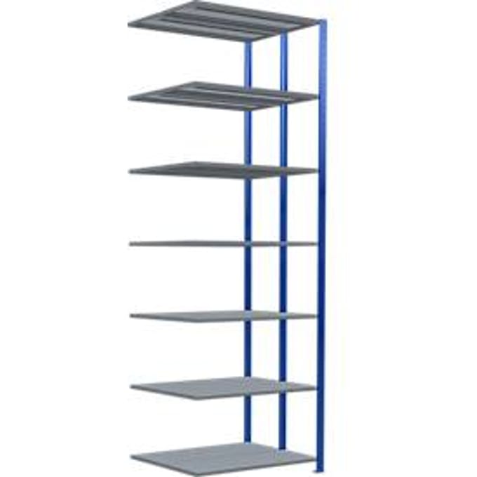 SCHULTE Lagertechnik - Boutloze dubbele stapelbak type 150 - 3000x1000x2x400 mm 2x7 schappen