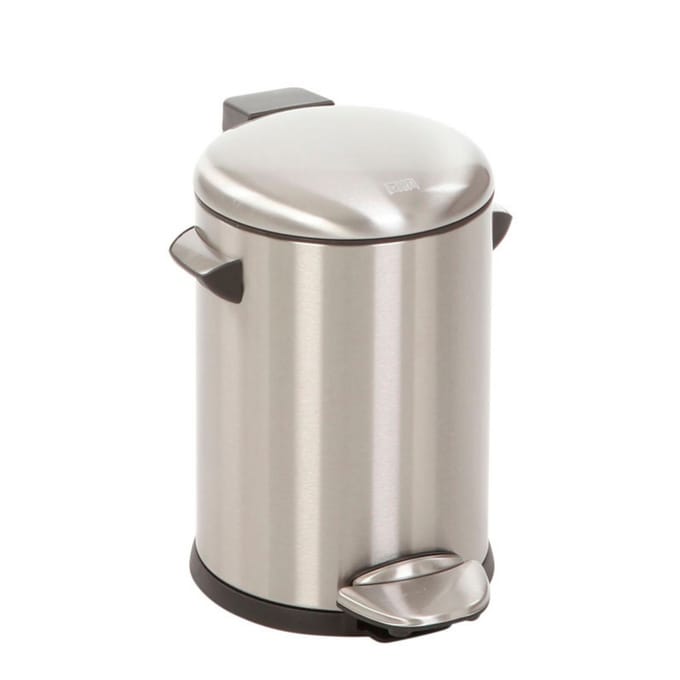 EKO - Belle Deluxe pedaalemmer 3 liter - Stainless steel Plastic - mat RVS - Prullenbak