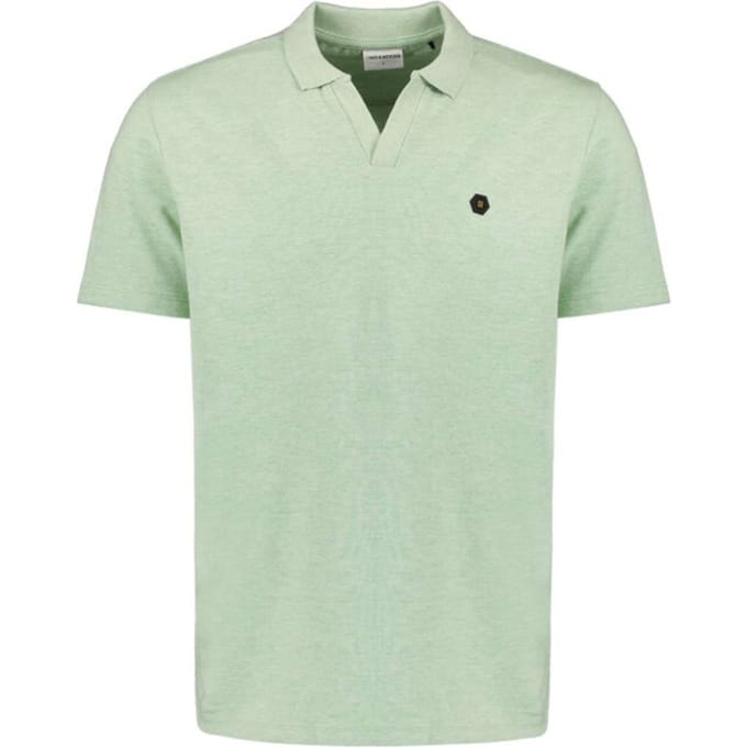 No Excess Polo v melange mint