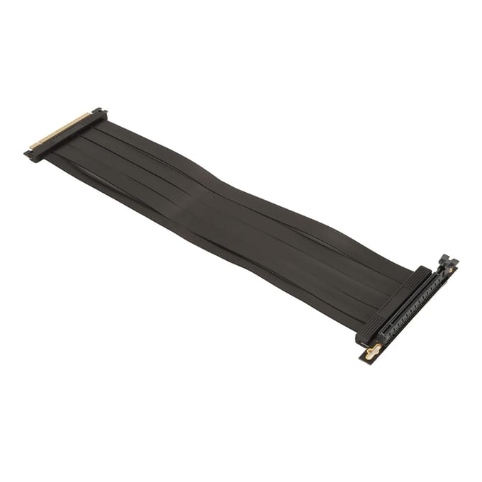 PCIE 4.0 X16 Riser Kabel Hoge Snelheid Flexibele Afscherming 90 Graden Connector GPU Verlengkabel voor black