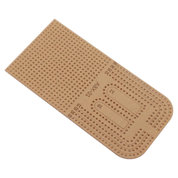 Acryl Sjabloon Doe-het-zelf Transparante Snijliniaal Stencil Snijgereedschap met Beschermlaag voor brown