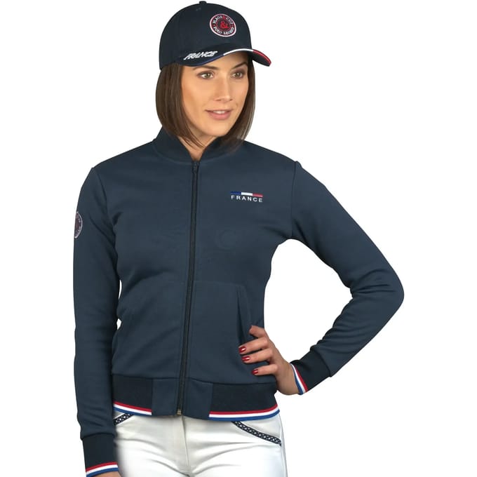 Dames sweatshirt met rits Flags&Cup France - Limited Edition