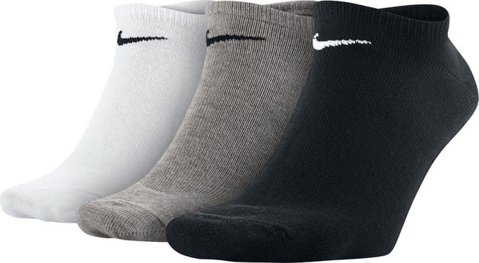 Nike Sokken - Maat 34 - Unisex - wit/zwart/grijs Maat S: 34-38
