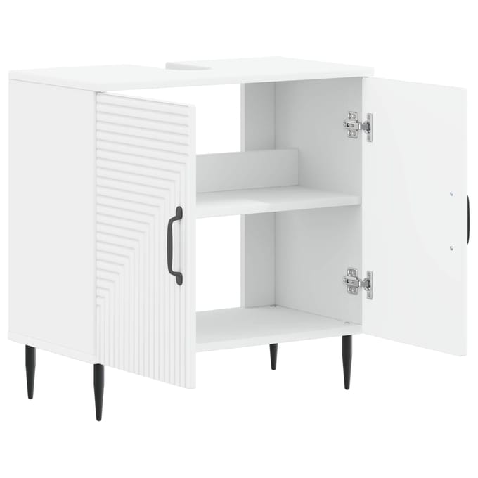 vidaXL - Wastafel - kabinet - voor - de - badkamer - HAARLEM - Wit