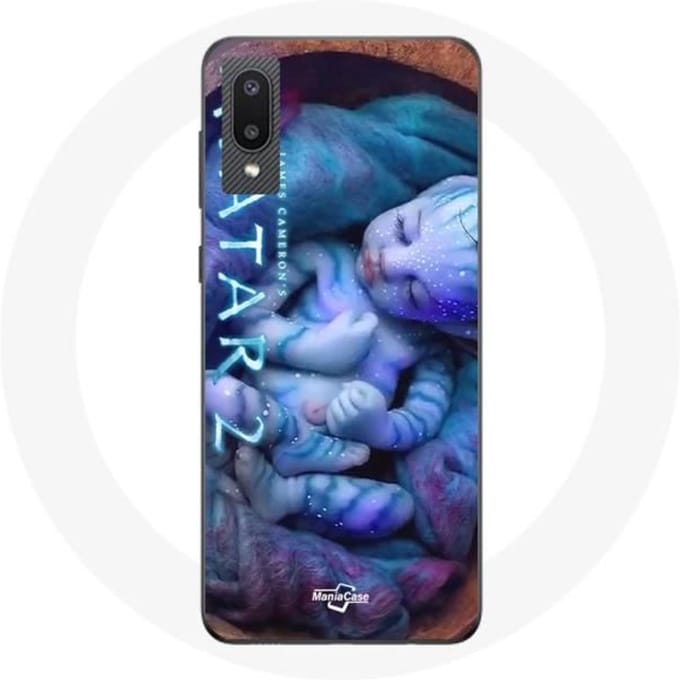 Coque - maniacase - Samsung Galaxy A02 - Noir - Souple - Avatar Neytiri Saison 2 noir