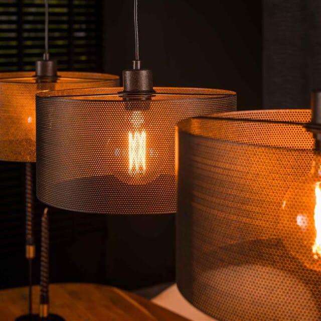 Hoyz hanglamp 3l mesh round artic