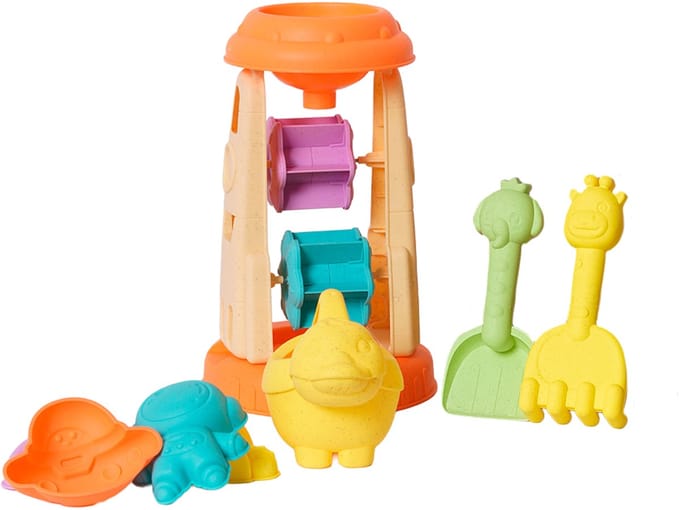 Speelgoedtopdeals - BIOplastic Strandset 7-delig - Duurzaam speelgoed