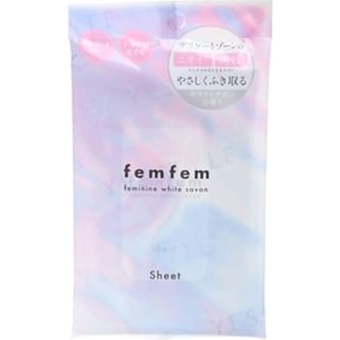 ASTY - Femfem Feminine White Savon Wipe Sheets 10 pcs