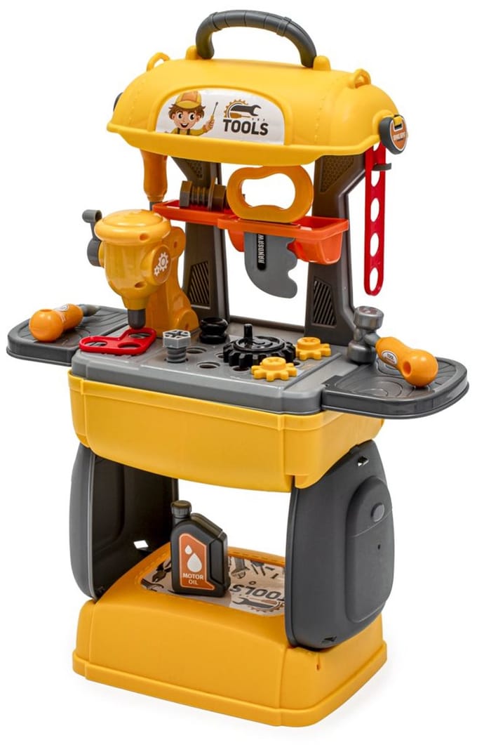 Baby Mix gereedschapskoffer 3-in-1 28-delig - Speelgoedkoffer