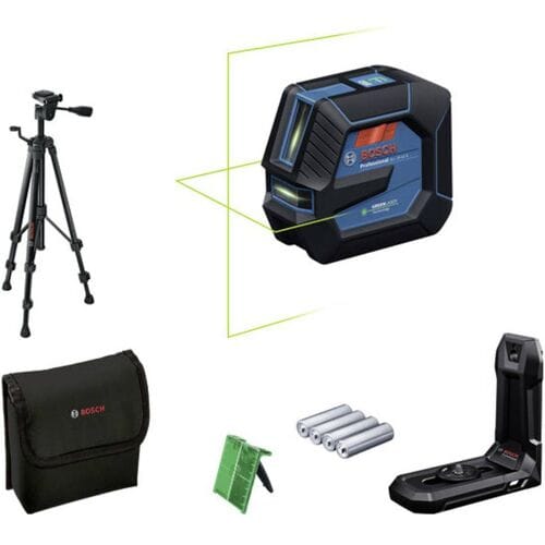 Bosch Professional GLL 20-22 G Kruislijnlaser groen 4x1.5V + BT 150 statief - 0601065601