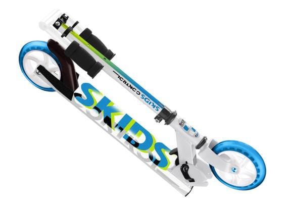 Skids Control 2-wiel Kinderstep Opvouwbaar Voetrem Wit/blauw