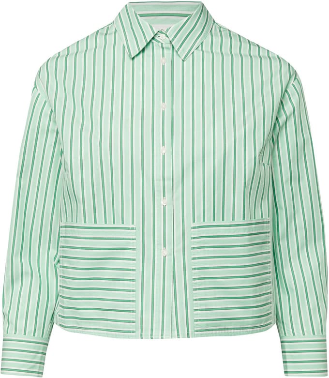 s.Oliver - female - Kortere poplin blouse in een ontspannen pasvorm