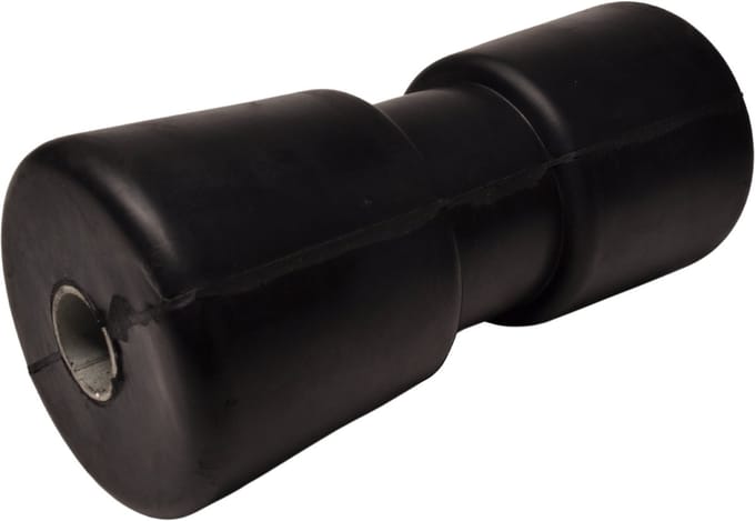 Kielrol zwart - 188x83 mm - 21 mm naafdiameter