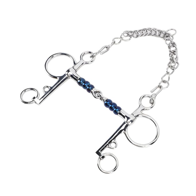 Paardenmondstuk 125mm RVS Paardenstangbit voor Training Ruitersportuitrusting Wedstrijd white