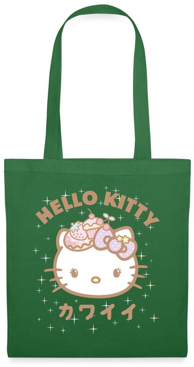 Hello Kitty Kawaii Stijlen Met Sterren Tas Van Stof Schoudertas