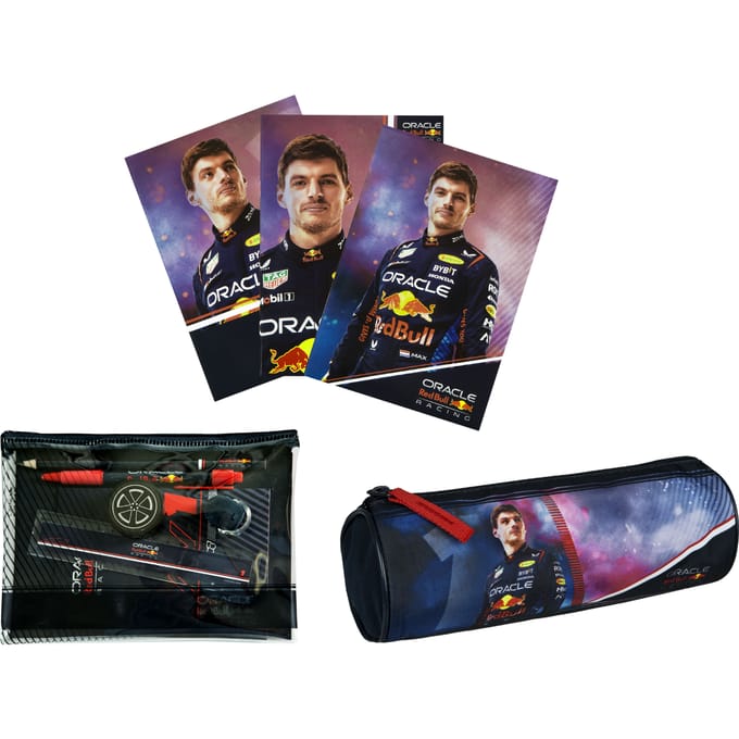 Red Bull schoolset; etui, notitieboeken en schrijfwarenset