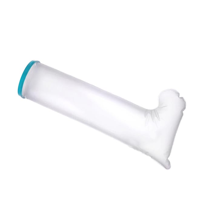 Badbeenhoes 104cm PP Silicone PVC Cirkel Waterbestendig Douchebeenhoes voor Volwassene white
