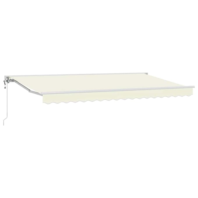 vidaXL Zijde Frame Crèmekleurig 350 x 200 cm Polyester met PU-coating