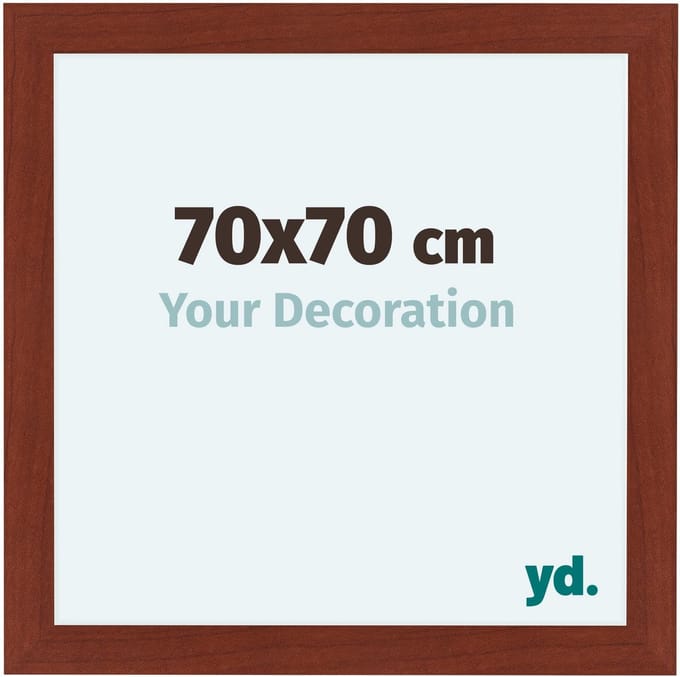 Your Decoration - Fotolijst 70x70 cm - MDF - Kersen - Como