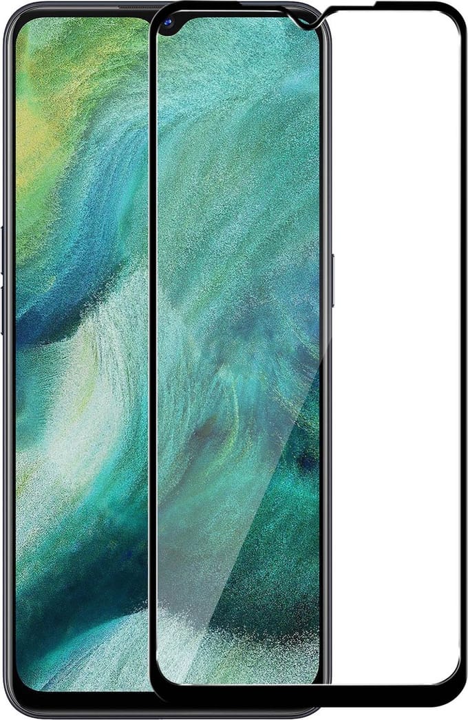 Force Case, Screenprotector geschikt voor Oppo Find X2 Lite - Tempered Glass 2.5D, Transparant